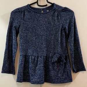 Just One You by Carter's Navy Long Sleeve Peplum Top